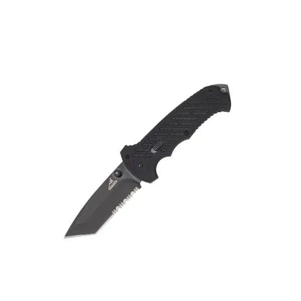 06 FAST Assisted-Opening Knife – Black G10 Handle with Tanto ComboEdge Design
