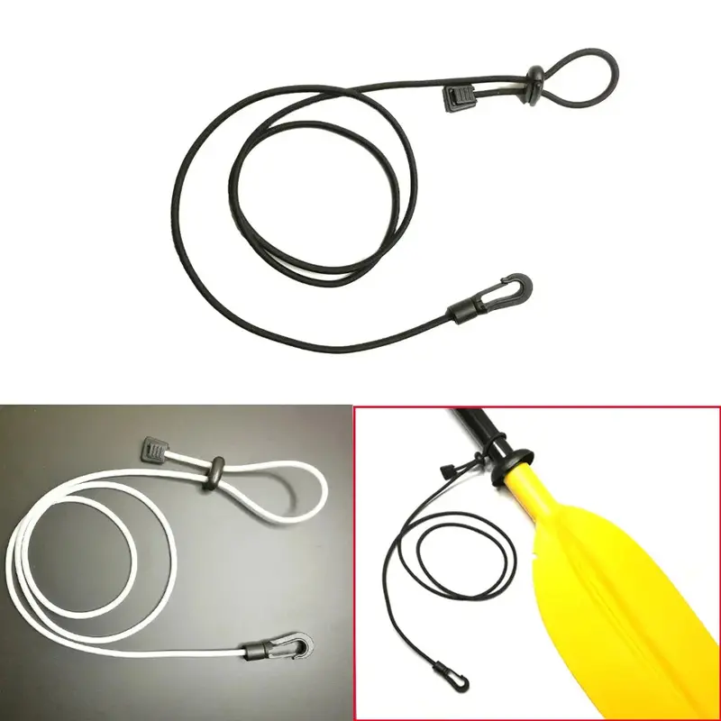 1.2-Meter Paddle Leash with Clip – Adjustable Safety Tether for Kayaking, Canoeing & Fishing Rods