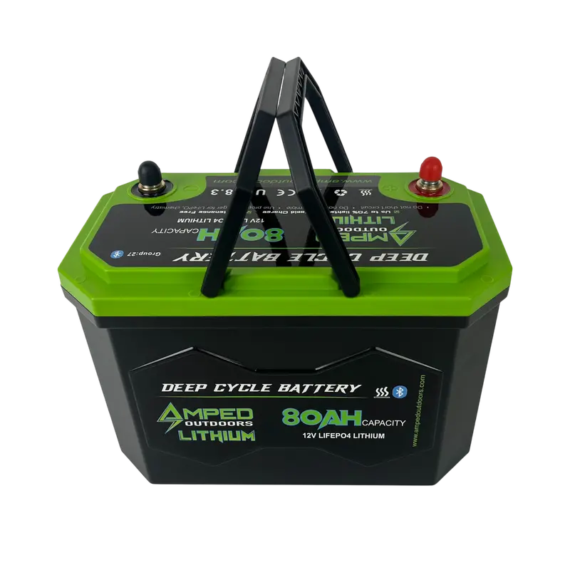 12.8V 80Ah Bluetooth-Enabled Heated LiFePO4 Battery – IP67 Rated