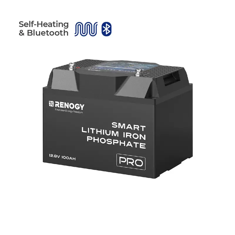 12V 100Ah Pro Smart LiFePO4 Battery – Bluetooth Enabled with Auto Thermal Regulation