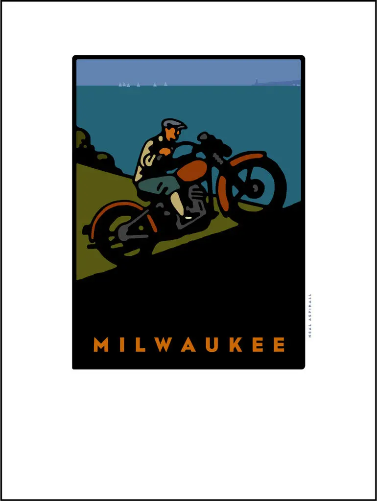 1930 Harley-Davidson Limited Edition Vintage Offset Print