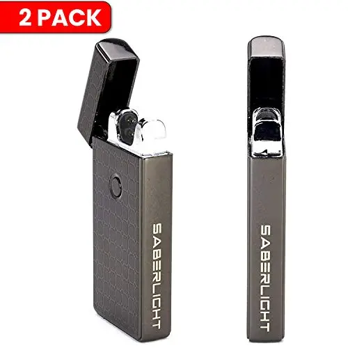 2-Pack Plasma Arc Lighter: Splashproof, Rechargeable Electric Igniter