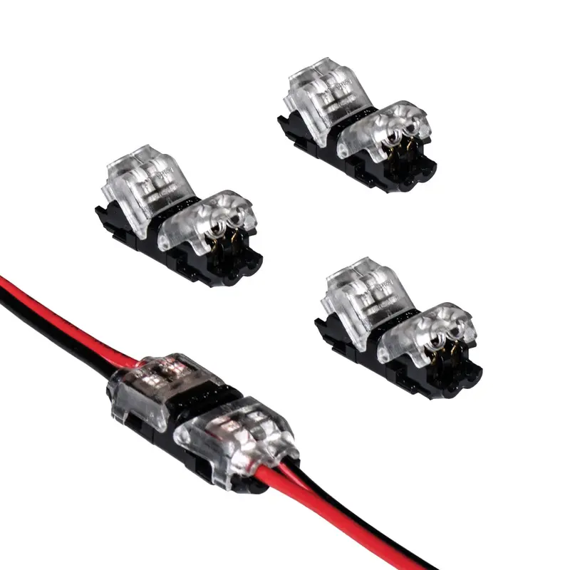 2-Pin LED Strip Light Straight Connector – Wire-to-Wire