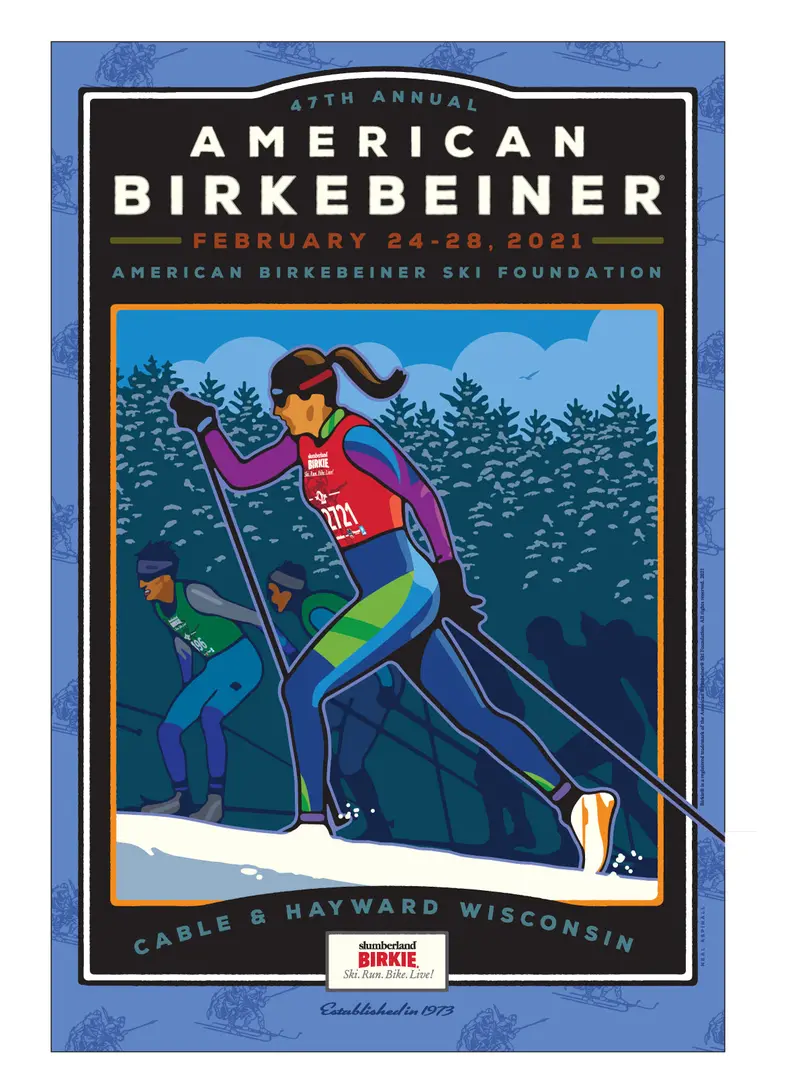 2021 American Birkebeiner Cross-Country Ski Event Digital Print