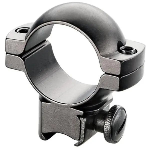 .22 Caliber Airgun Scope Mount Rings – Matte Black Anodized Aluminum, Riflescope Accessory, Clamshell Pack