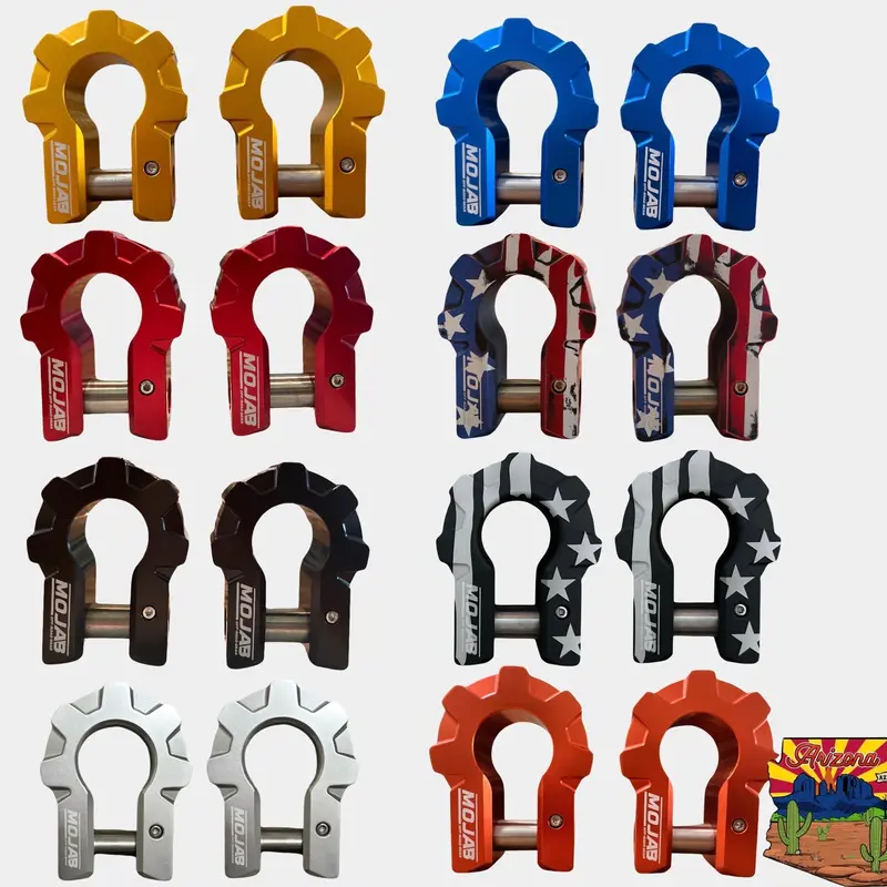 3/4″ Heavy-Duty Aluminum D-Shackle Set – 9-Ton Rated – Lifetime Warranty