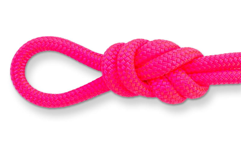 3/4″ Neon Pink Double-Braid Short Rope