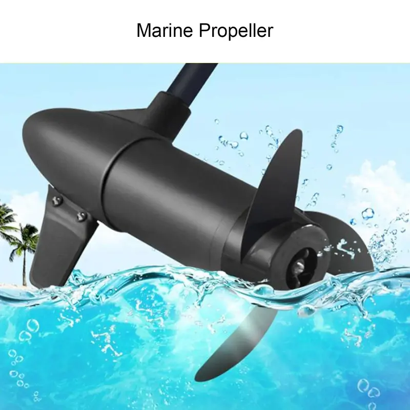 3-Blade Electric Outboard Propeller Kit – Compatible with 12V/24V Trolling Motors (28–46 lb Thrust)