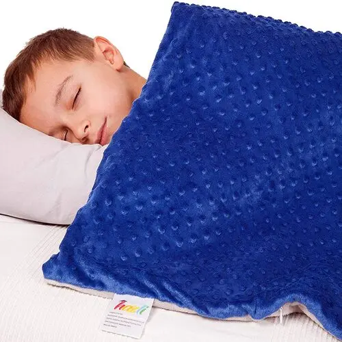 5-Lb Weighted Blanket for Kids – 36″ x 48″ with Removable Machine-Washable Cover
