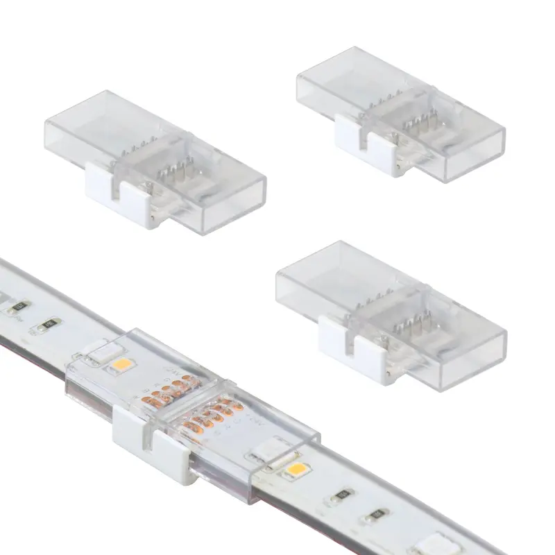 5-Pin IP67-Rated RGB+White Outdoor LED Strip Splice Connector