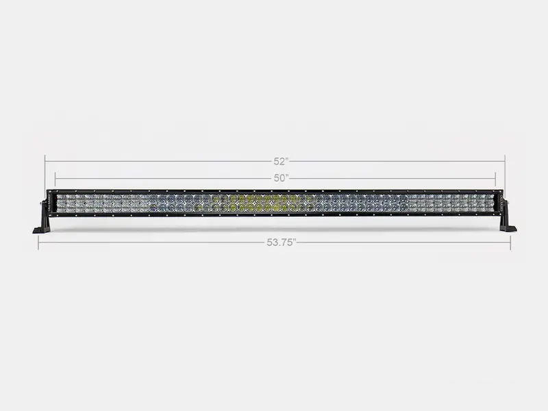 52″ Curved Dual-Row OSRAM LED Light Bar – 5D Optic Combo Beam
