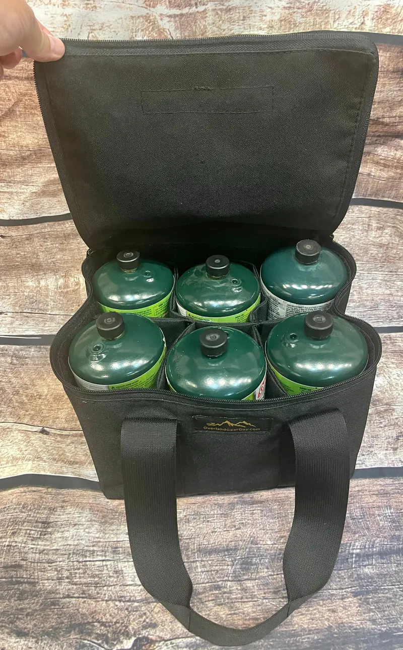 6-Bottle Propane Cylinder Carry Bag