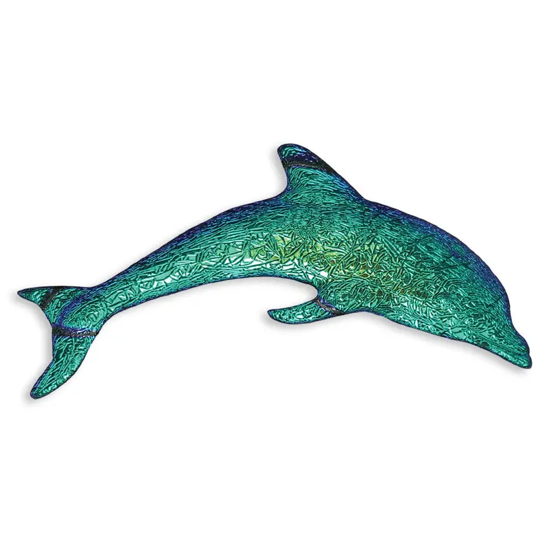 6-Inch Caribbean Dolphin Pool Step Marker Tile