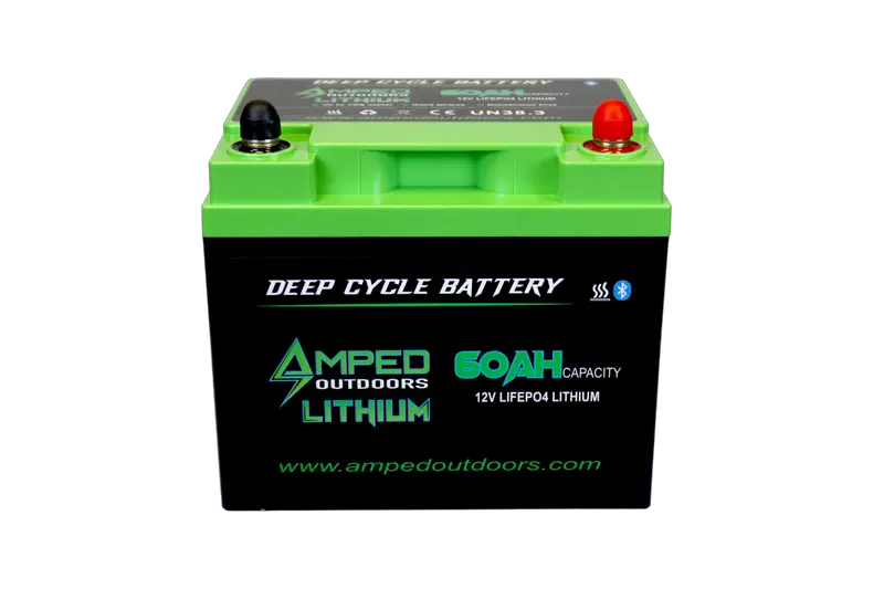 60Ah 12.8V Heated LiFePO4 Battery with Bluetooth Connectivity