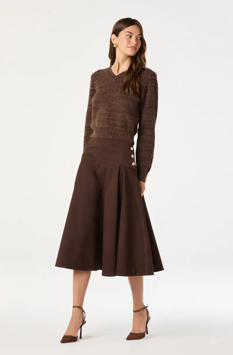 A-Line Drop-Waist Skirt