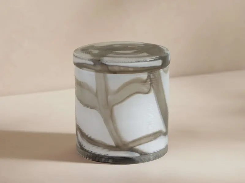 Abilene Ash Swirl Bath Storage Jar