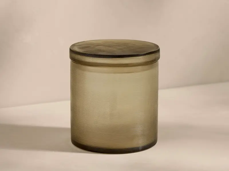 Abilene Olive Smoke Bath Storage Jar