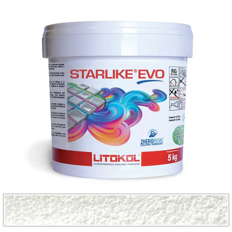 Absolute White 100 Starlike EVO Epoxy Grout – Purest White Epoxy Formulation for Pool Joints