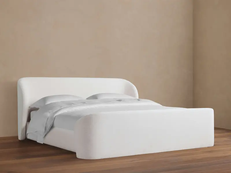 Adalynn Upholstered Bed with Elevated Footboard