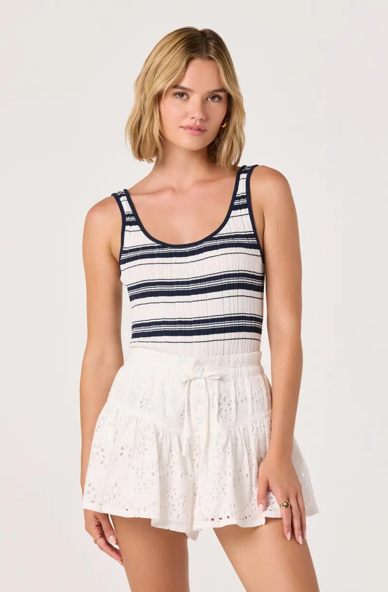 Adeeva Eyelet-Embellished High-Rise Shorts