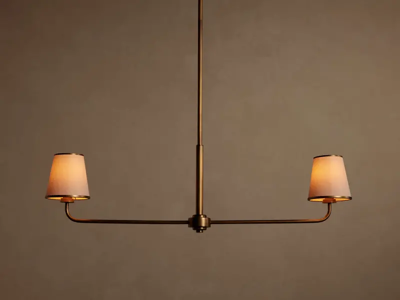 Adria 2-Bulb Pendant Chandelier with Metallic Finish