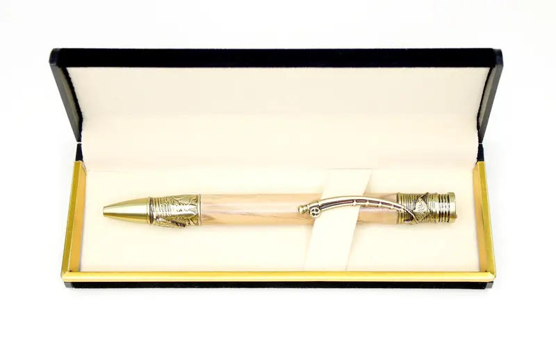 AFS Custom Engraved Wood Pen Featuring Fish Design