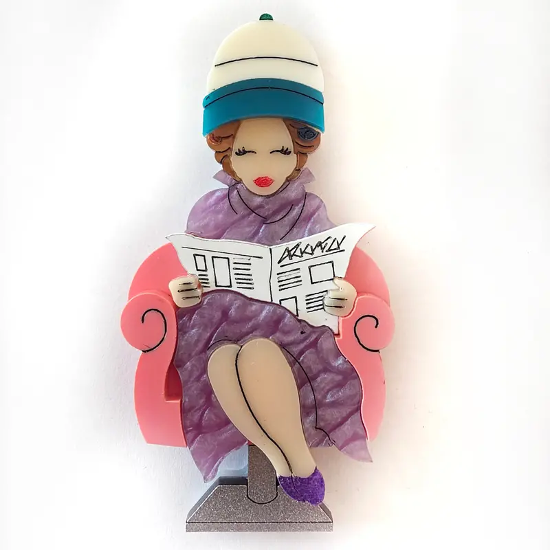 Afternoon at the Salon Brooch