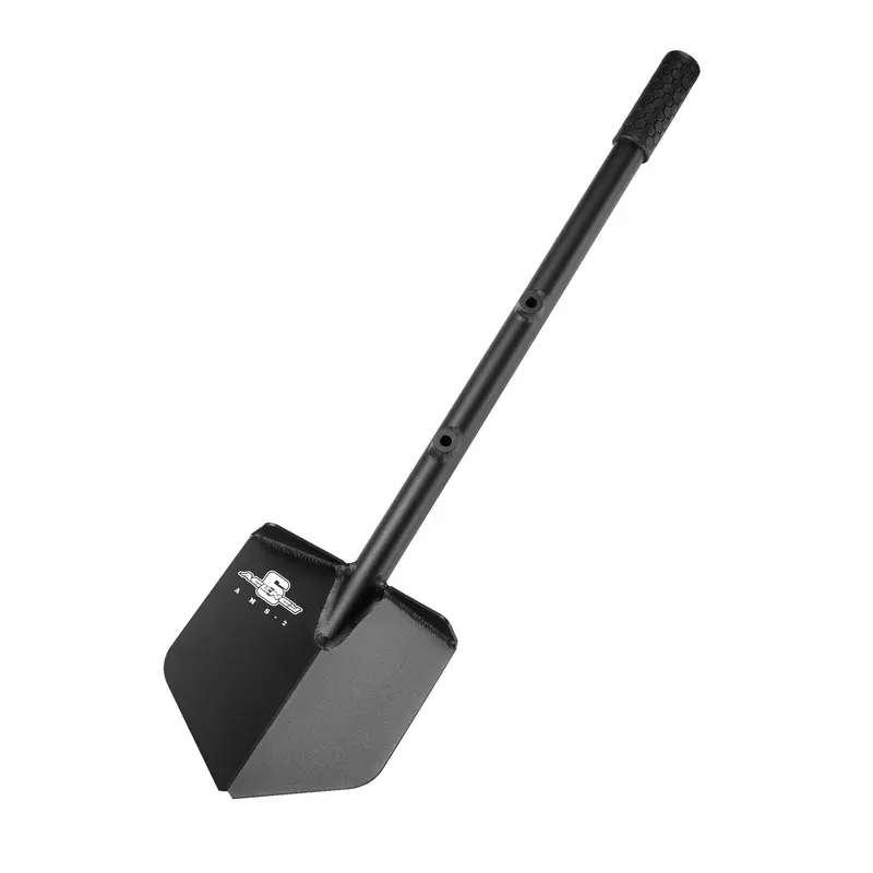 Agency 6 LONG Shovel – Powder-Coated Black Finish