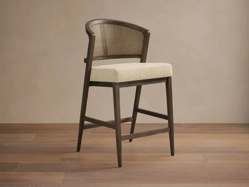 Aimee Armless Counter-Height Upholstered Stool