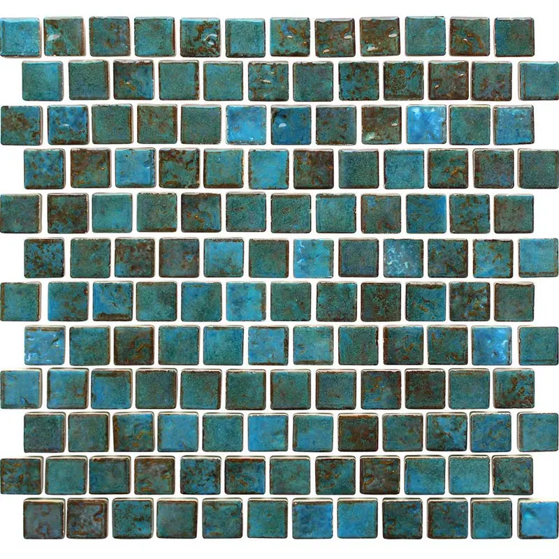 Albi Turquoise 1″ x 1″ Mosaic Porcelain Pool Tile