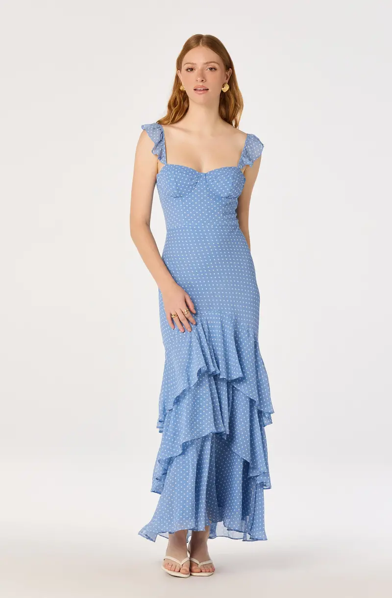 Alcina Flowy Tiered Maxi Dress