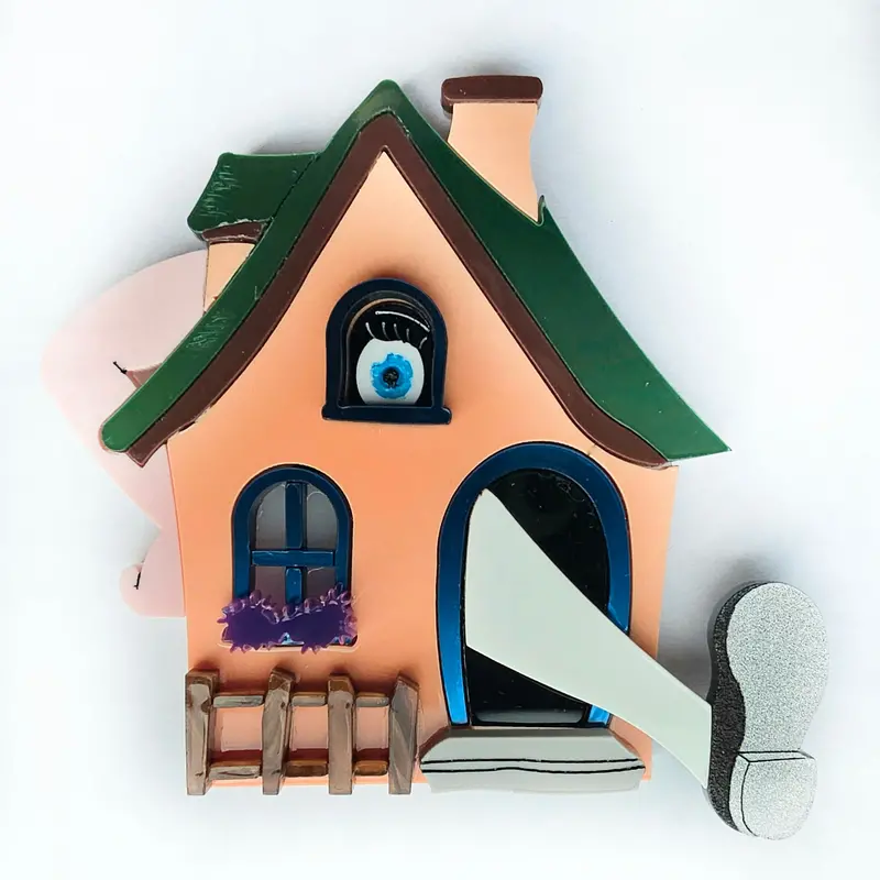 Alice in the Cottage Brooch