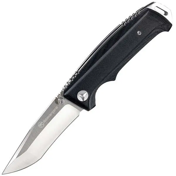 Allatro Assisted-Opening Knife – Black G10 Handle, Plain Blade Design