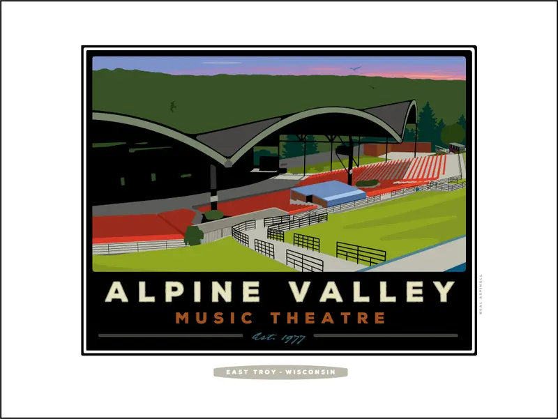 Alpine Valley Music Theatre Digital Art Poster