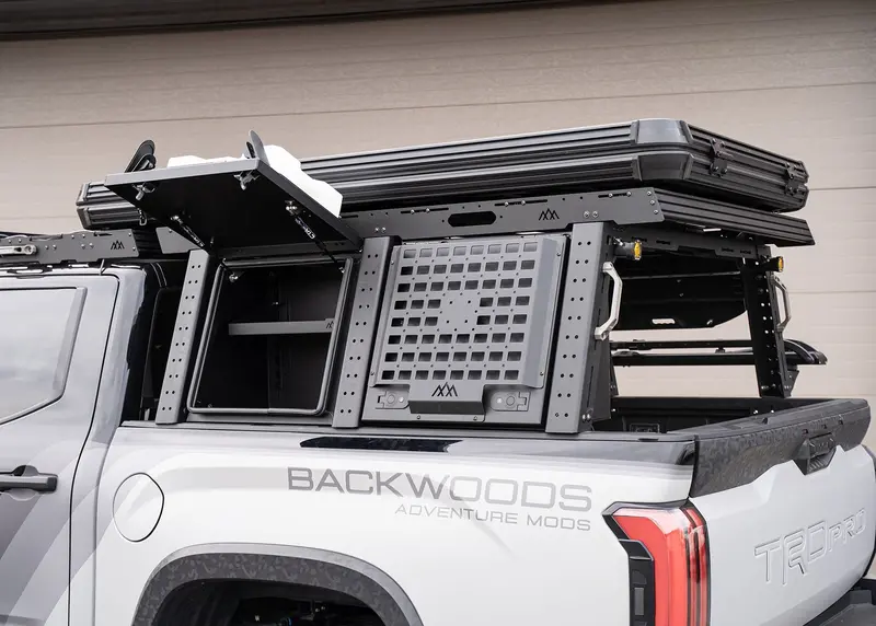 Aluminum Bed Rack Storage Box for Toyota Tundra