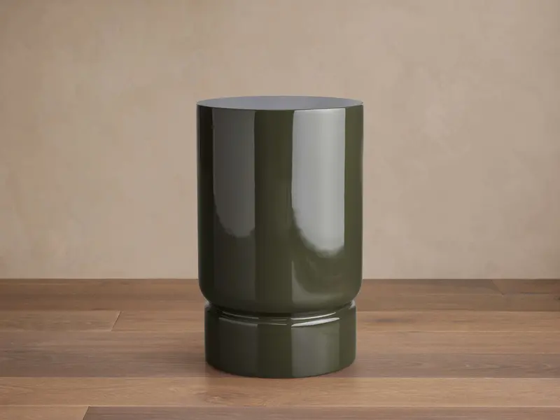Alwyn Glossy Lacquer Accent Stool