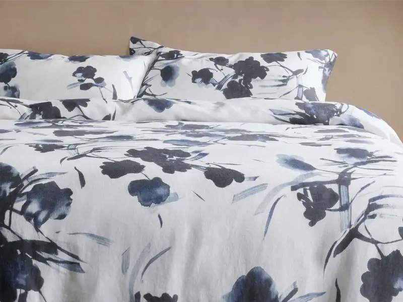 Amal Natural Linen Duvet Cover Set