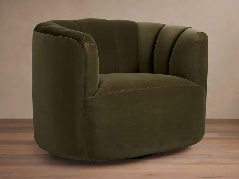 Amira Upholstered Swivel Office Chair
