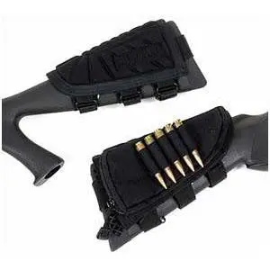 Ammo Rifle Cheek Pad – IVS-Compatible Black Recoil Pad for Enhanced Shooting Comfort
