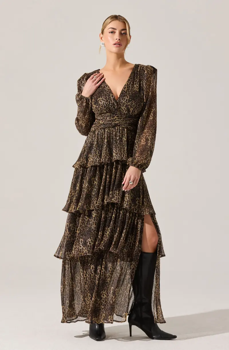 Anora Tiered Floral Maxi Dress