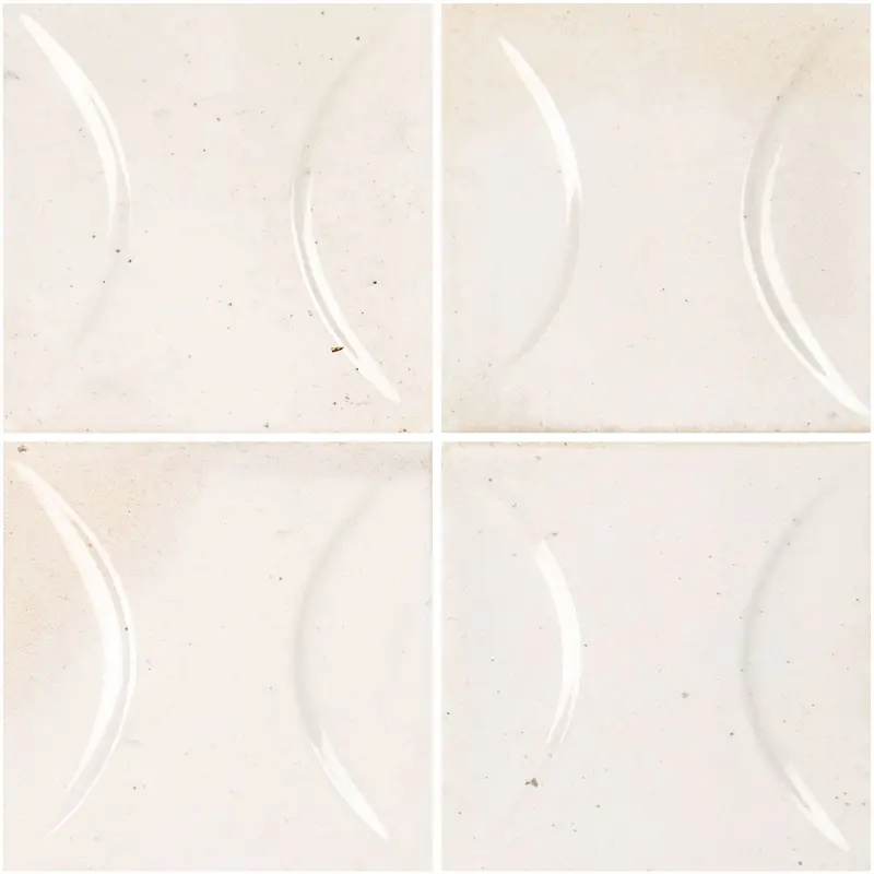 Antique White 6×6 Relief Porcelain Field Tile