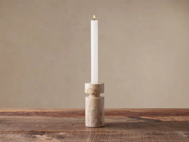 Aphra Classic Taper Holder – Minimalist Candle Stand in Brass