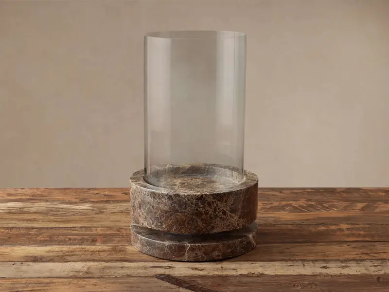Aphra Hurricane Lamp – Glass-and-Metal Table or Floor Light