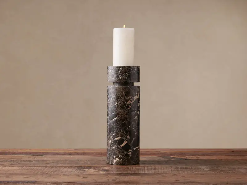Aphra Tall Pillar Candle Holder – Sleek Vertical Lighting Accessory