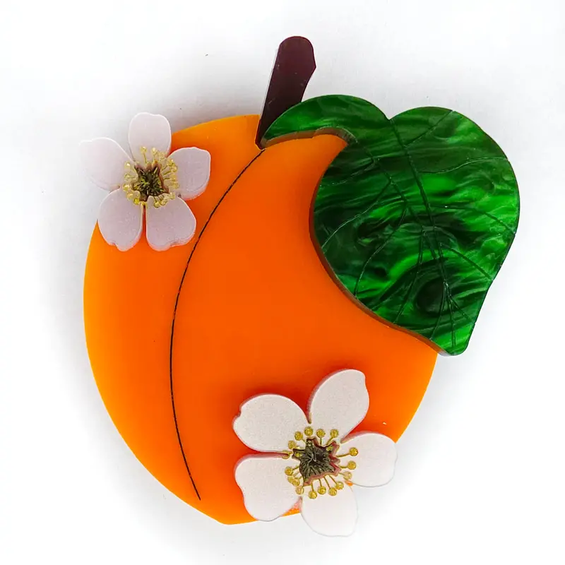 Apricot Brooch