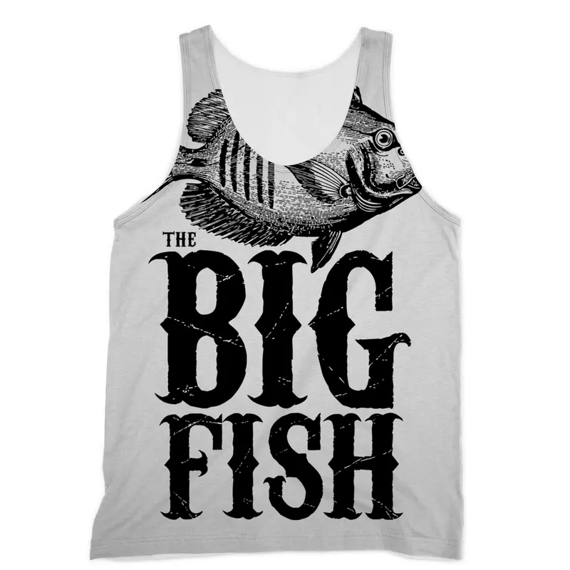 AQUA B&W Sublimation Vest – Big Fish Lightweight Athletic Vest