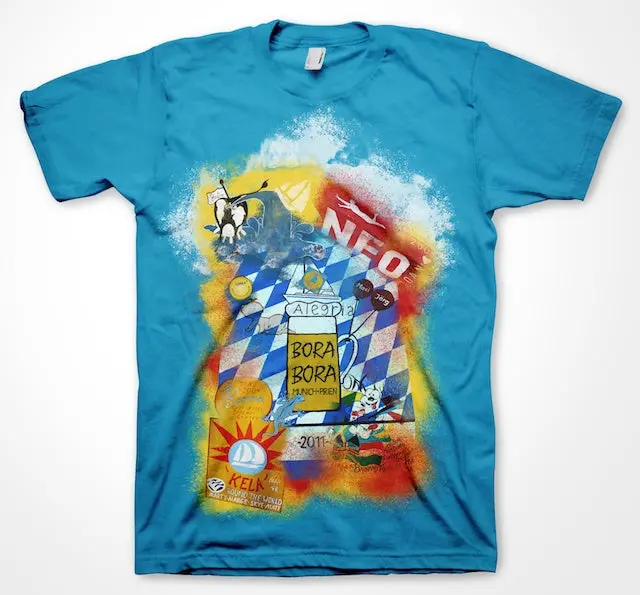 AQUA HMP Bora Bora Tropical T-Shirt – Light, Breathable Cotton Top