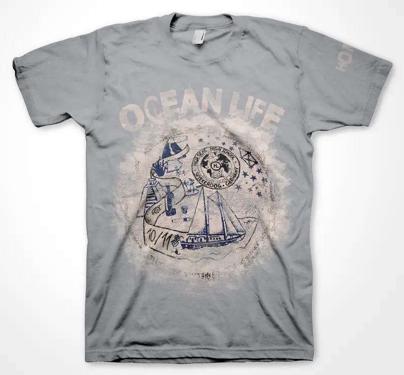 AQUA HMP Ocean Life Printed T-Shirt