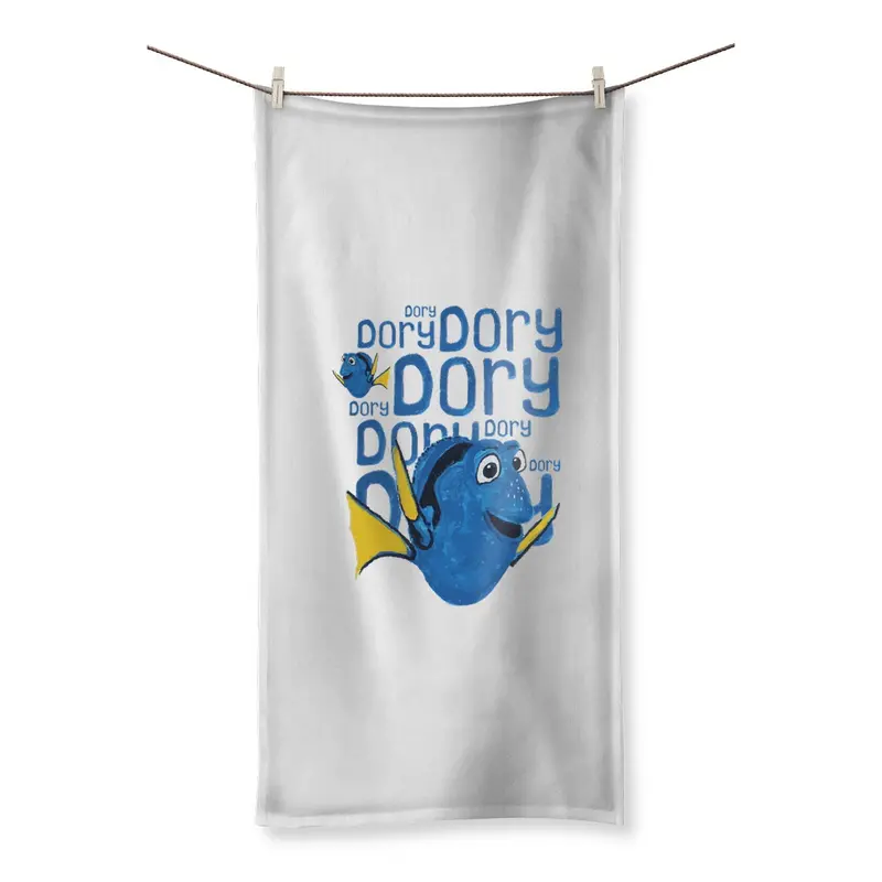 AQUA HMP2 Dory Beach Towel – Fun, Family-Friendly Oversized Cotton Towel