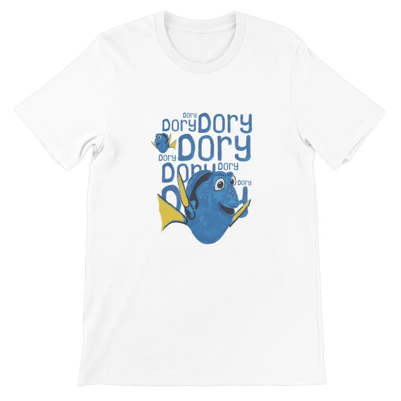 AQUA HMP2 Dory Unisex Fine Jersey T-Shirt – Vibrant Animated Character Tee